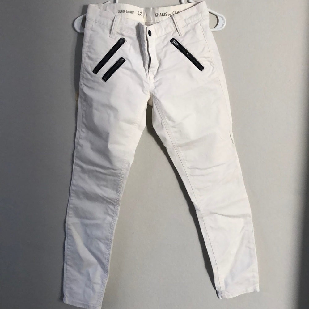 GAP Super Skinny - white khakis